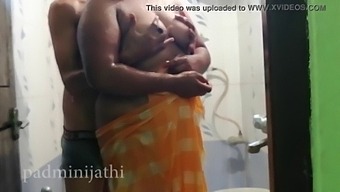 Indian Couple Gets Intimate In The Shower On Their First Night